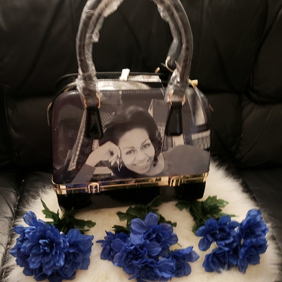 ■Memories of Michelle Obama:Black Shoulder/Handbag - Picture 2 of 3